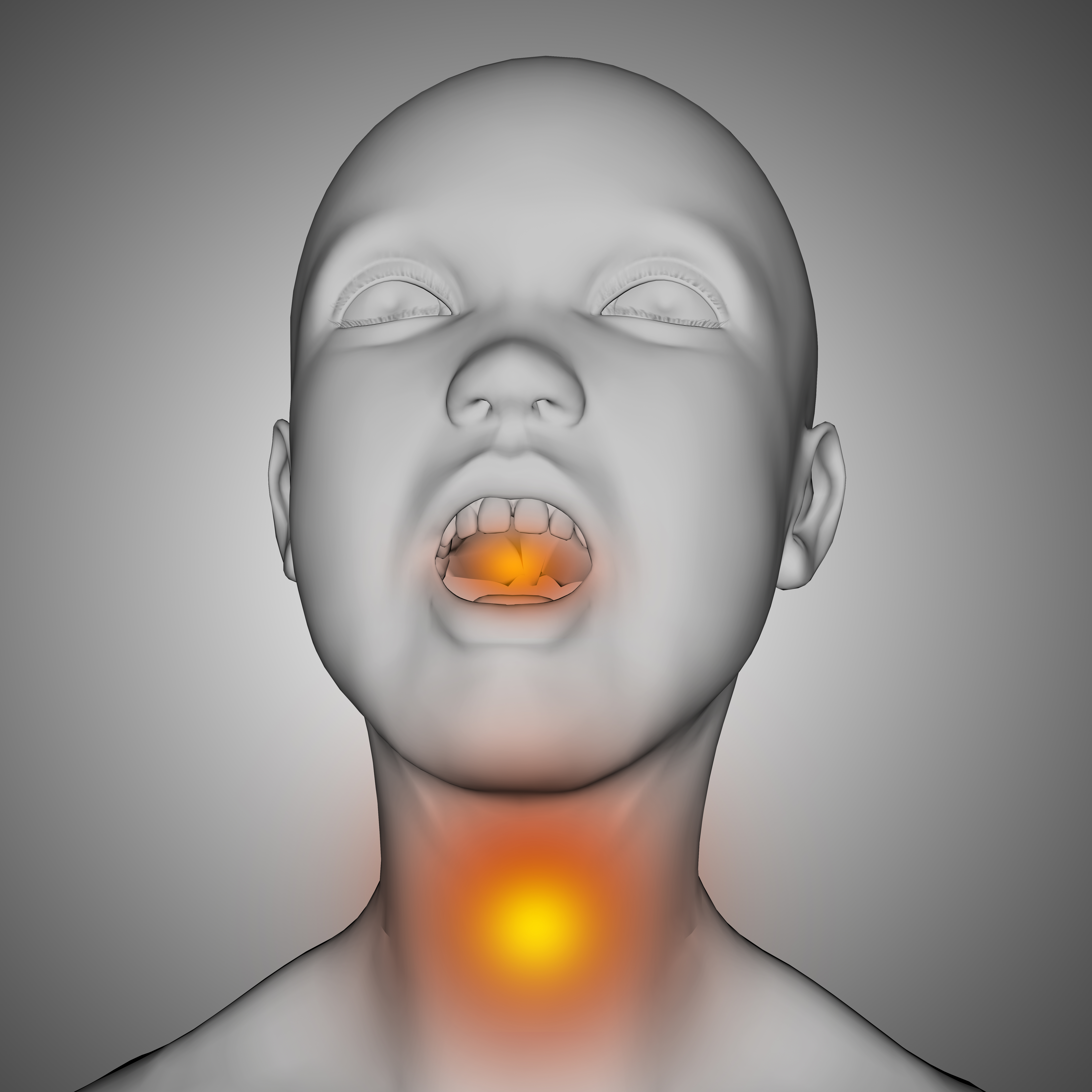 medical image with child figure