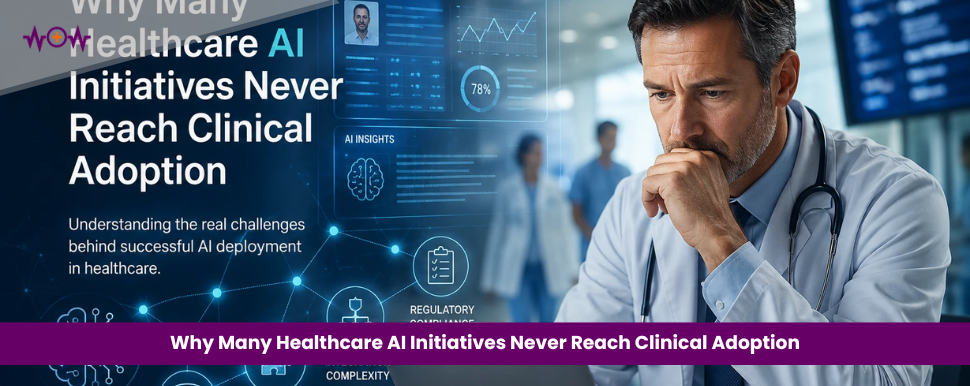 Why Many Healthcare AI Initiatives Never Reach Clinical Adoption